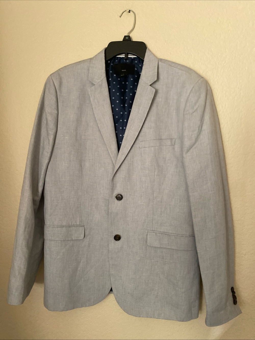 H&M Light Gray Men's Two-Button Blazer